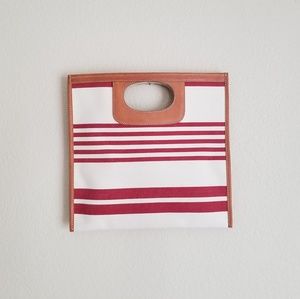 J.Crew Large Canvas Clutch
